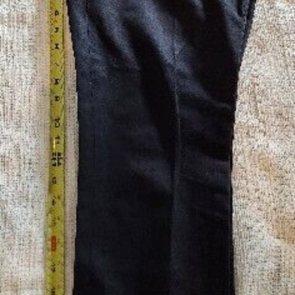 Theory Dress Pants Womens 4 Black Ines Tailored Wool-Spandex Trousers Low Rise - Picture 6 of 9